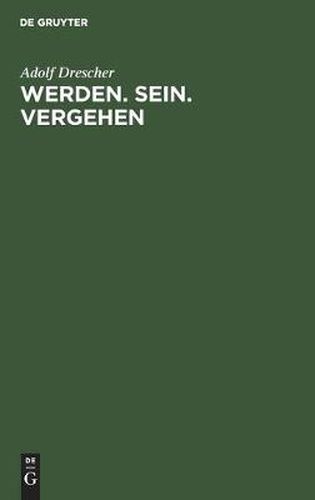 Cover image for Werden. Sein. Vergehen
