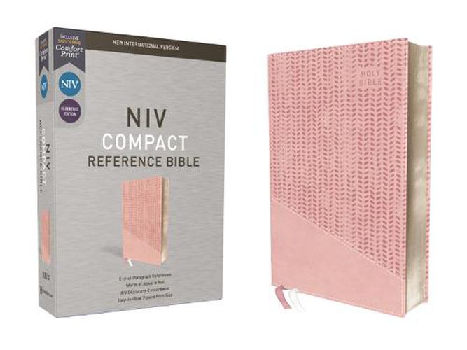 Cover image for NIV, Reference Bible, Compact, Leathersoft, Pink, Red Letter, Comfort Print