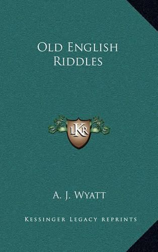 Cover image for Old English Riddles