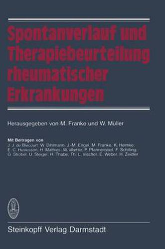 Cover image for Spontanverlauf und Therapiebeurteilung Rheumatischer Erkrankungen