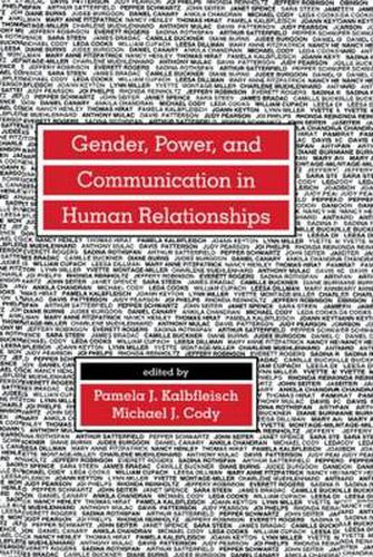 Cover image for Gender, Power, and Communication in Human Relationships