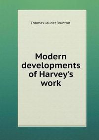 Cover image for Modern developments of Harvey's work