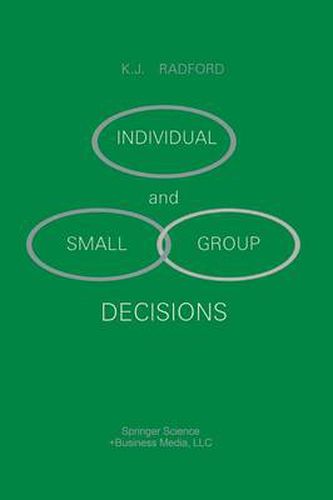 Cover image for Individual and Small Group Decisions