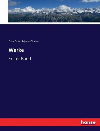 Cover image for Werke: Erster Band