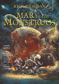 Cover image for El mar de los monstruos. Novela grafica / The Sea of Monsters: The Graphic Novel