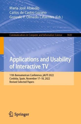 Cover image for Applications and Usability of Interactive TV