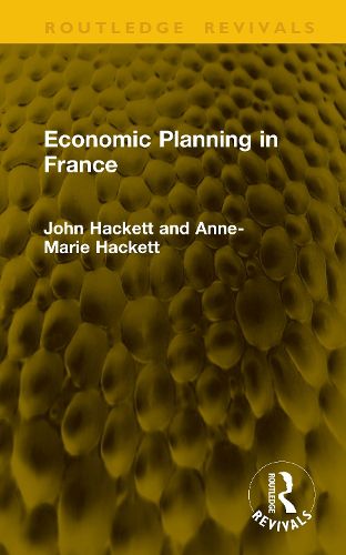 Cover image for Economic Planning in France