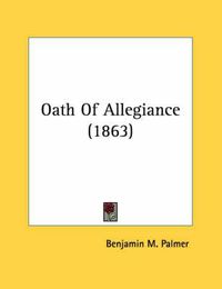 Cover image for Oath of Allegiance (1863)