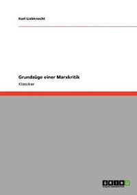 Cover image for Grundzuge einer Marxkritik