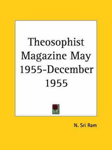 Cover image for Theosophist Magazine (May 1955-December 1955)