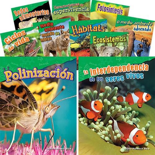 Cover image for Let's Explore Life Science Grades 2-3 Spanish, 10-Book Set