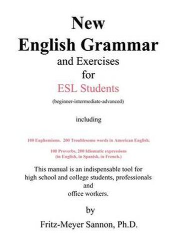 Cover image for New English Grammar for ESL Students