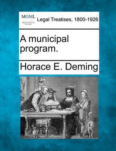 Cover image for A Municipal Program.