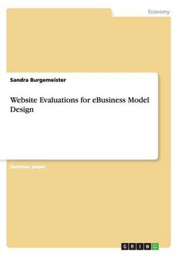 Cover image for Website Evaluations for eBusiness Model Design