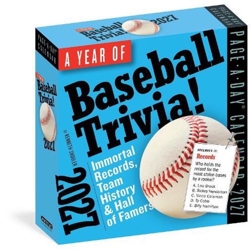 Cover image for A Year of Baseball Trivia! Page-A-Day (R) Calendar 2027