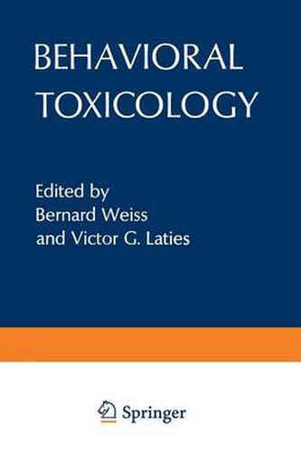 Cover image for Behavioral Toxicology