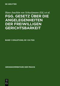 Cover image for Einleitung;  1-34 FGG