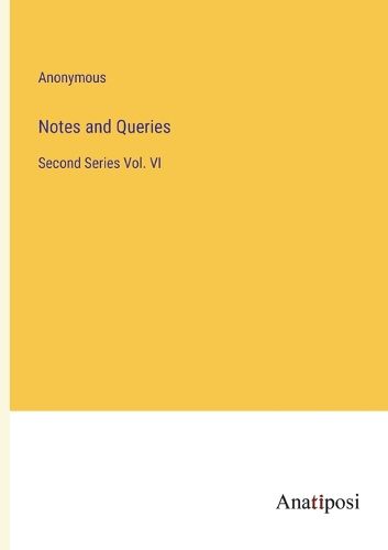 Cover image for Notes and Queries