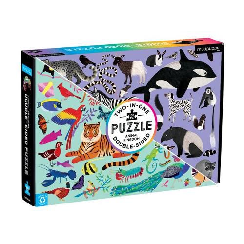 Animal Kingdom Two In One Puzzle 100 Pieces