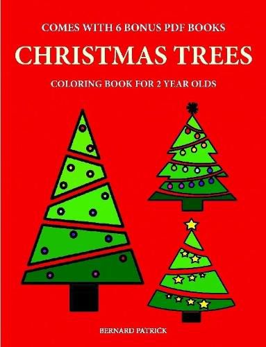 Cover image for Coloring Books for 2 Year Olds (Christmas Trees)