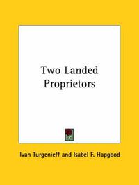 Cover image for Two Landed Proprietors