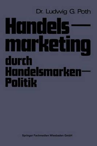 Cover image for Handelsmarketing Durch Handelsmarken-Politik