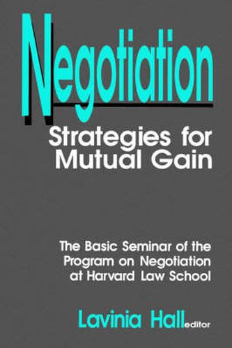 Cover image for Negotiation: Strategies for Mutual Gain