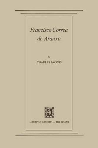 Cover image for Francisco Correa de Arauxo