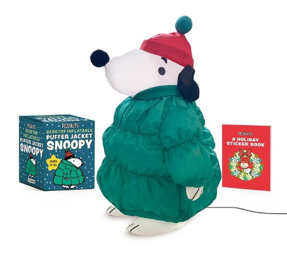 Cover image for Peanuts: Desktop Inflatable Puffer Jacket Snoopy