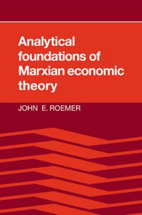 Cover image for Analytical Foundations of Marxian Economic Theory