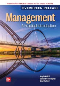 Cover image for Management: A Practical Introduction: 2024 Release ISE