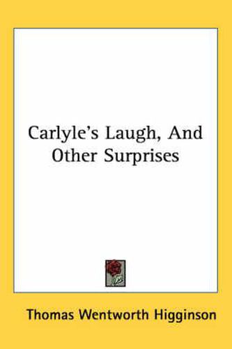 Cover image for Carlyle's Laugh, and Other Surprises