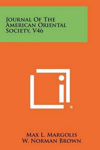 Journal of the American Oriental Society, V46