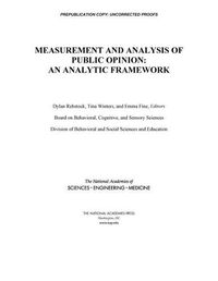 Cover image for Measurement and Analysis of Public Opinion: An Analytic Framework