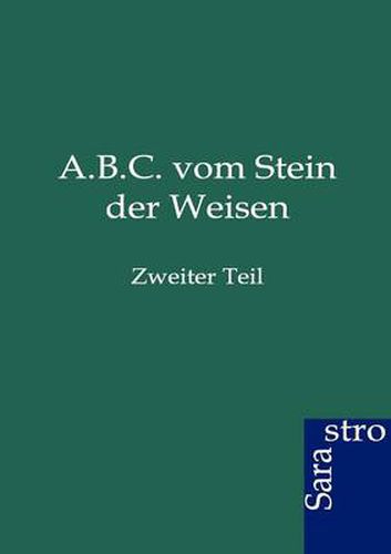 Cover image for A.B.C. vom Stein der Weisen