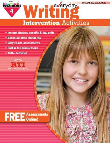 Cover image for Everyday Writing Intervention Activities Grade 4 Book Teacher Resource