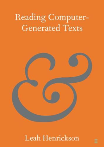 Cover image for Reading Computer-Generated Texts