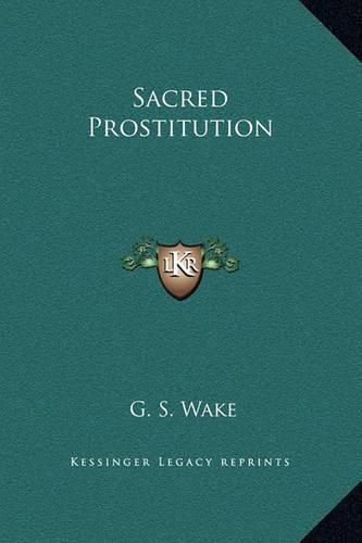 Cover image for Sacred Prostitution