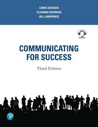 Cover image for Communicating for Success, Pearson Original Edition