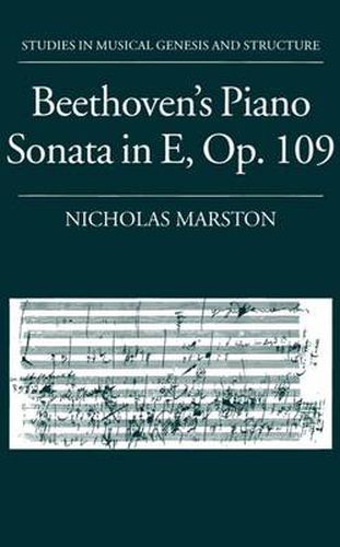 Cover image for Beethoven's Piano Sonata in E, Op. 109