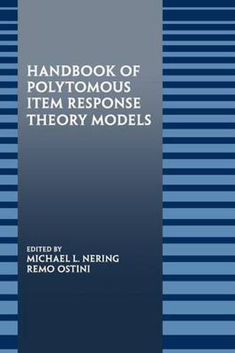 Cover image for Handbook of Polytomous Item Response Theory Models