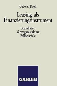 Cover image for Leasing ALS Finanzierungsinstrument