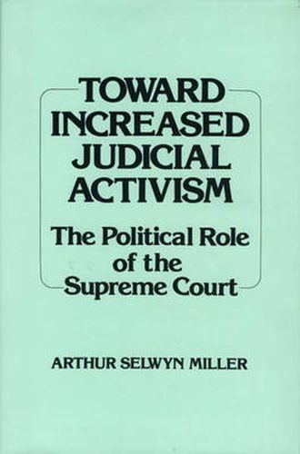 Cover image for Toward Increased Judicial Activism: The Political Role of the Supreme Court