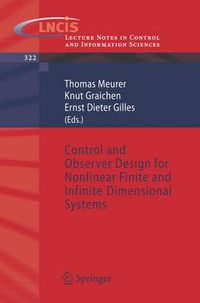 Cover image for Control and Observer Design for Nonlinear Finite and Infinite Dimensional Systems