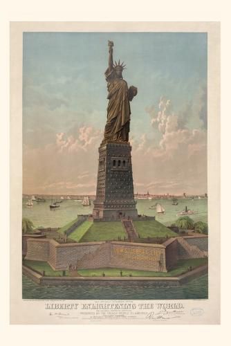 Cover image for Vintage Journal Liberty Enlightening the World, New York Harbor