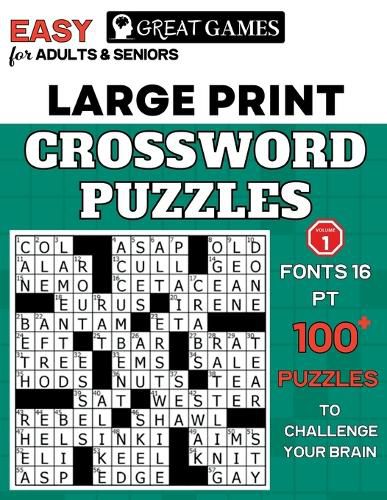 Crossword Puzzles for Adults Large Print