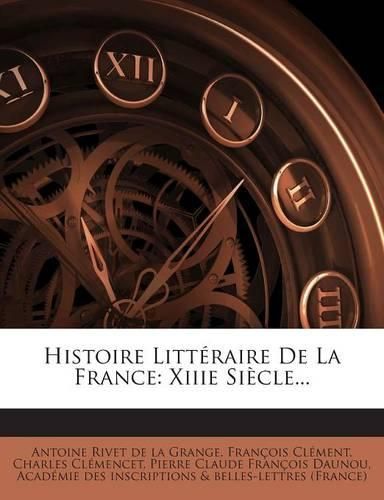 Cover image for Histoire Litteraire De La France