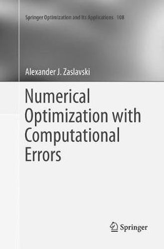 Cover image for Numerical Optimization with Computational Errors