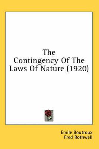 The Contingency of the Laws of Nature (1920)