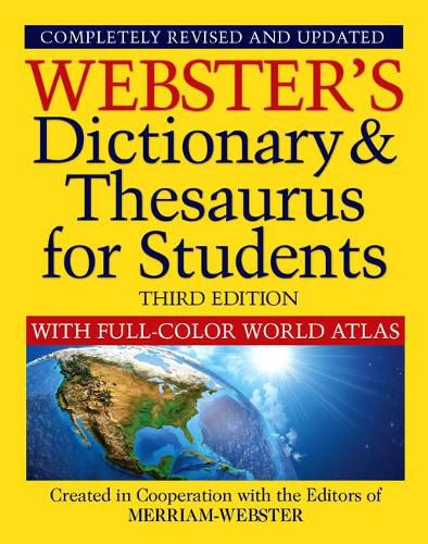 Cover image for Webster's Dictionary & Thesaurus with Full Color World Atlas, Third Edition